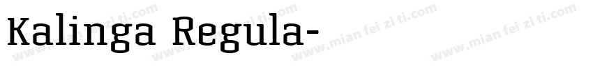 Kalinga Regula字体转换